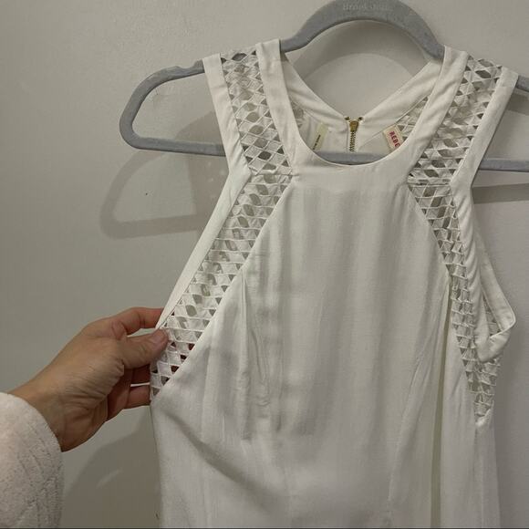 Rebecca Taylor White Diamond Shift Dress Size 4 NWT - Picture 3 of 10